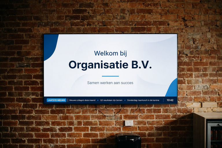 Narrowcasting bedrijf voorbeeld